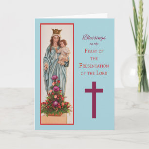 Presentation of the Lord Feast Day Mary Card