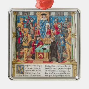 Presentation of the Memoirs to Louis XI Metal Tree Decoration
