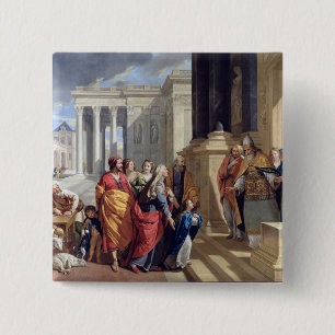Presentation of the Virgin in the Temple 15 Cm Square Badge