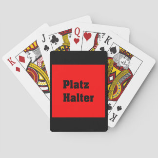 presentation playing cards