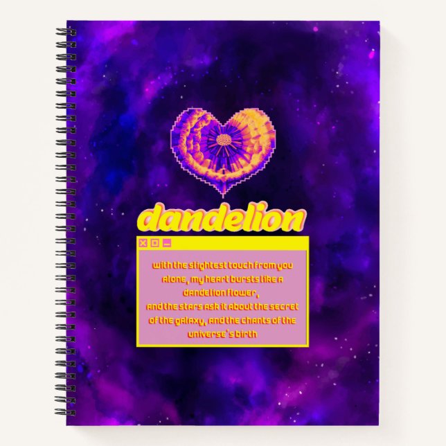 Presentation : The effect of love in the big bang  Notebook (Front)