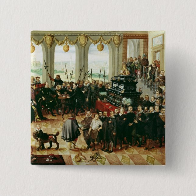 Presentation to Duke Phillip II 15 Cm Square Badge (Front)