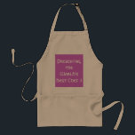 Presenting the World's Best Chef :) Standard Apron<br><div class="desc">Passion for Cooking? Grab this Apron!</div>