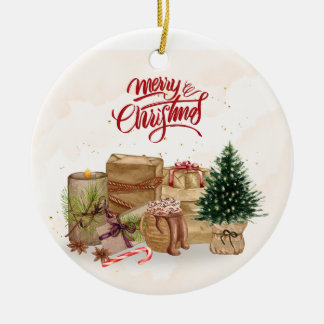 Presents  ceramic ornament