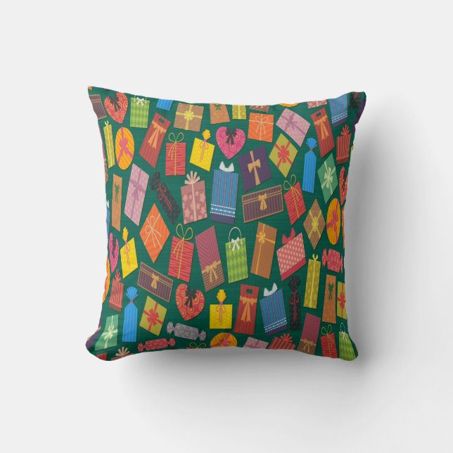 Presents Coloured Pattern Cushion (Front)