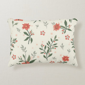 Presents& Flowers throw pillow