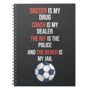 Presents For Soccer Fans For Kids Sport Player Boy Notebook