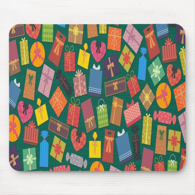 Presents Pattern Mouse Pad (Front)