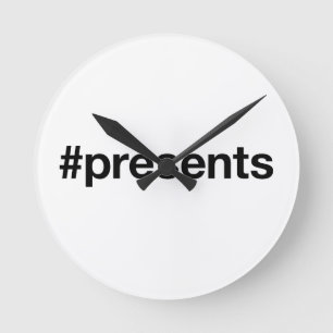 PRESENTS ROUND CLOCK