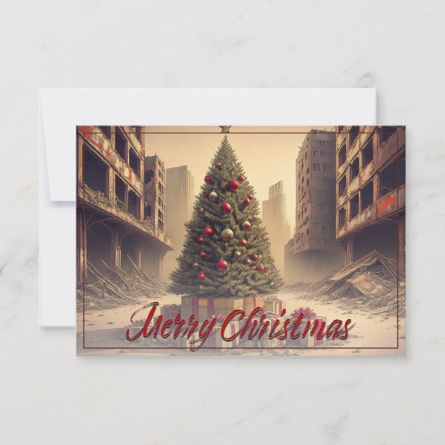 Presents Under a Tree in a Toxic Apocalyptic World (Front)