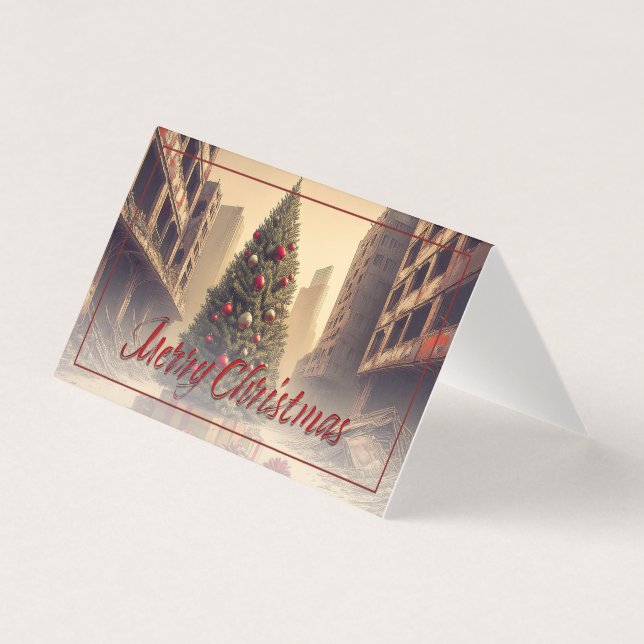 Presents Under a Tree in a Toxic Apocalyptic World (Front)