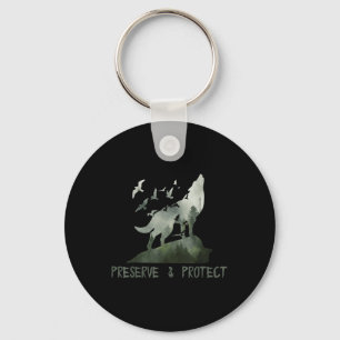 Preserve & Protect Environmental Protection Cl Key Ring