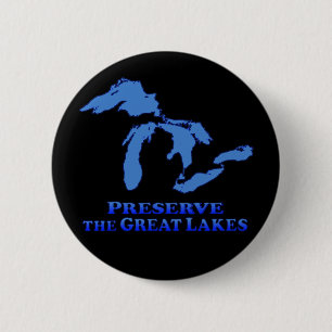 Preserve Great Lakes - Round Button