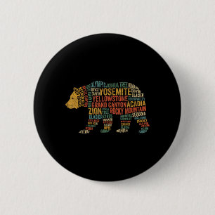 Preserve Protect 63 National Parks Adventure 6 Cm Round Badge
