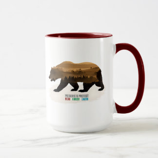 Preserve & Protect Bear Forest Earth Mug