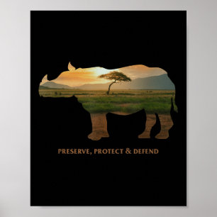 Preserve Protect Defend Climate Protection Environ Poster