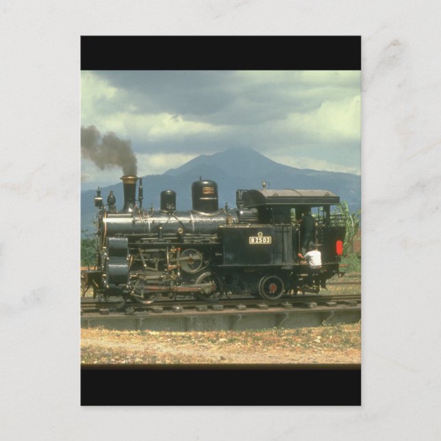 Preserved rack tank poses at_Steam Trains Postcard (Front)