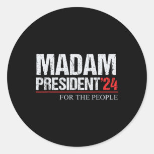 President 2024 Pro Choice Feminist  Classic Round Sticker
