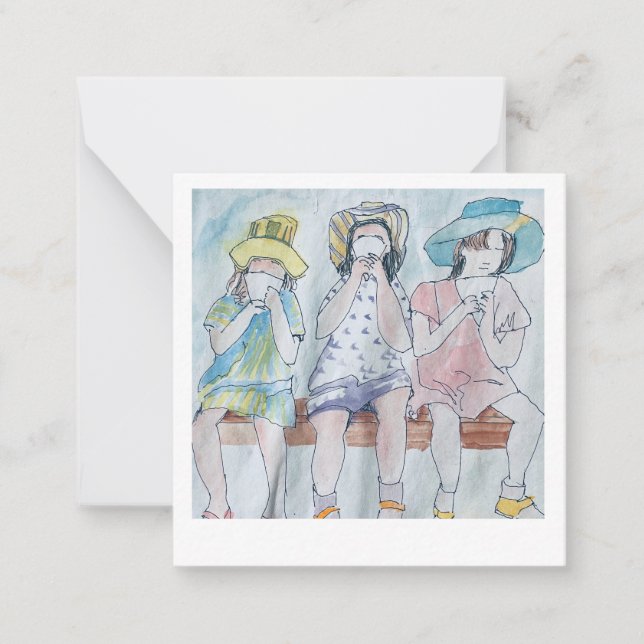 President 2.5" x 2.5" Flat Note Card (Front)