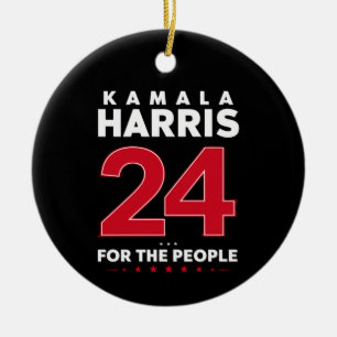 President 47 Kamala Harris 2024 Support Madam  Ceramic Ornament