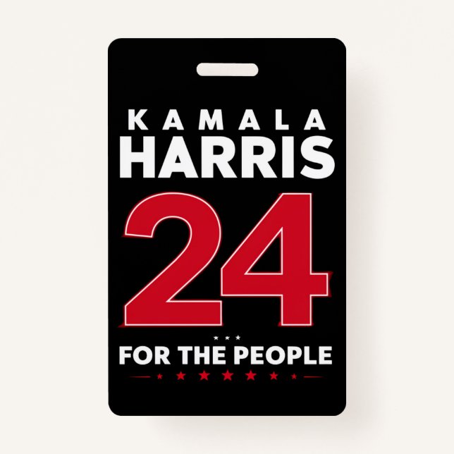 President 47 Kamala Harris 2024 Support Madam  ID Badge (Front)