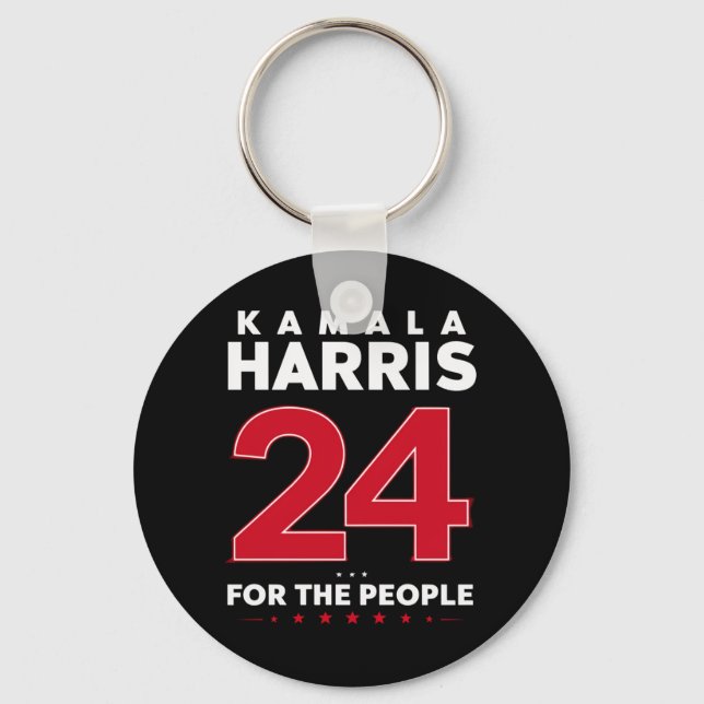 President 47 Kamala Harris 2024 Support Madam  Key Ring (Front)