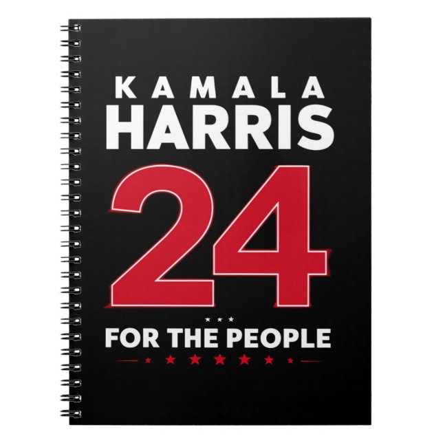President 47 Kamala Harris 2024 Support Madam  Notebook (Front)