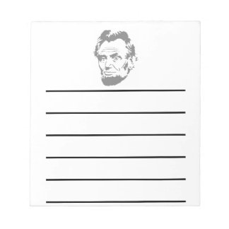 President Abe Lincoln Face Notepad