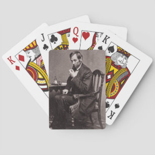 PRESIDENT ABRAHAM LINCOLN 1862 STEREOVIEW PLAYING CARDS