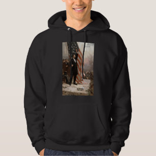 President Abraham Lincoln and The American Flag Hoodie