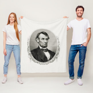 President Abraham Lincoln  Fleece Blanket