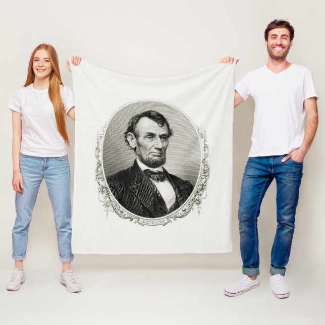 President Abraham Lincoln  Fleece Blanket (In Situ)