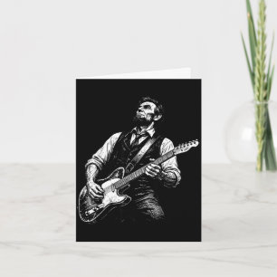 President abraham lincoln playing guitar abe card