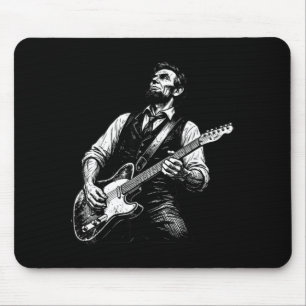 President abraham lincoln playing guitar abe mouse pad