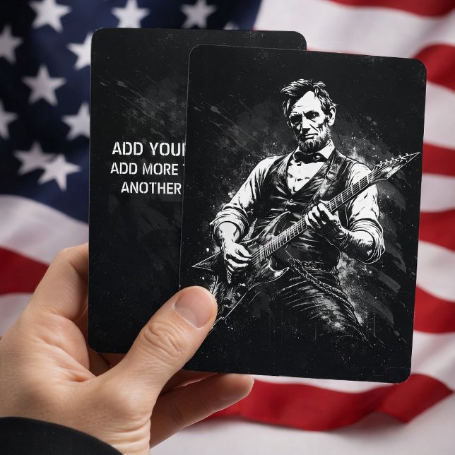 President Abraham Lincoln Playing Guitar Invitation (Creator Uploaded)