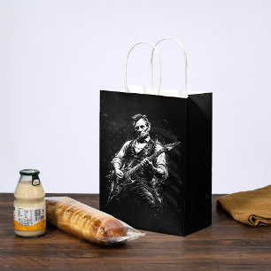 President Abraham Lincoln Playing Guitar Medium Gift Bag
