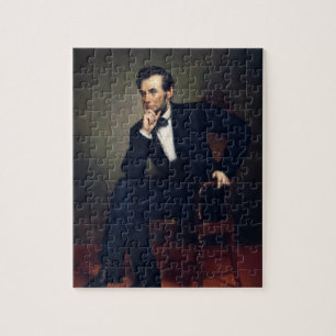 President Abraham Lincoln Portrait by Healy Jigsaw Puzzle