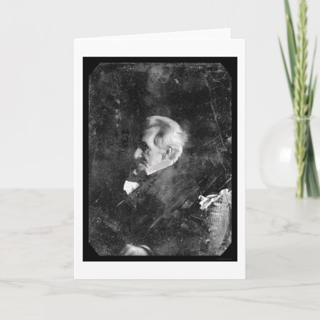 President Andrew Jackson Daguerreotype 1844 Card (Front)