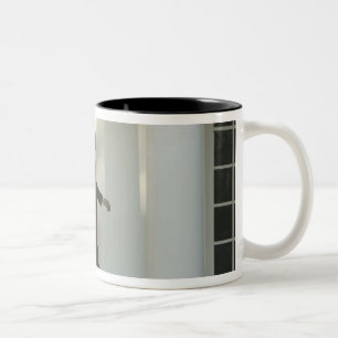 President Barack in deep thought as he walks Two-Tone Coffee Mug