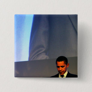 President Barack Obama 15 Cm Square Badge