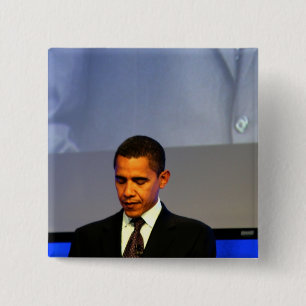 President Barack Obama 15 Cm Square Badge