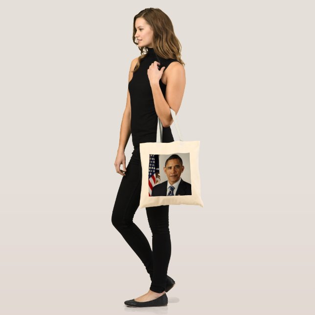 President Barack Obama 1st Term Official Portrait Tote Bag (Front (Model))