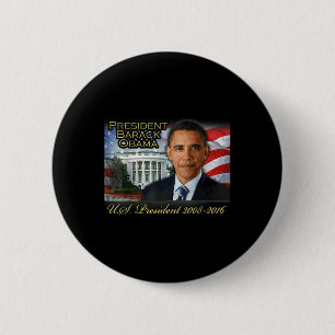 President Barack Obama 2008-2016 U.s. President 6 Cm Round Badge