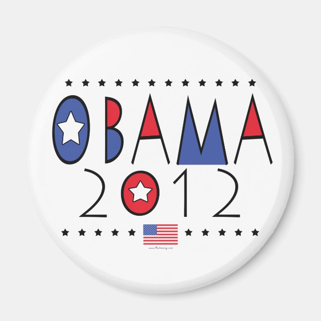 President Barack Obama 2012 Gear Magnet (Front)