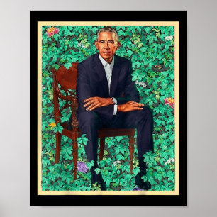 President Barack Obama 2028 Portrait Patriotic Dem Poster