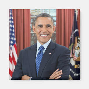 President Barack Obama 2nd Term Official Portrait Magnet
