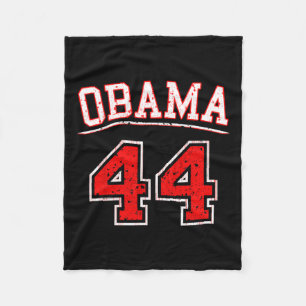 President Barack Obama 44  Fleece Blanket