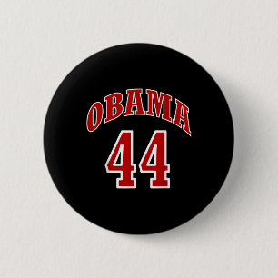 President Barack Obama 44 Shirt Faux Jersey 44th U 6 Cm Round Badge