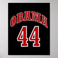 President Barack Obama 44 Shirt Faux Jersey 44th U