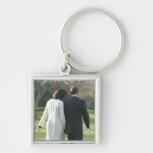 President Barack Obama and First Lady Michelle Key Ring